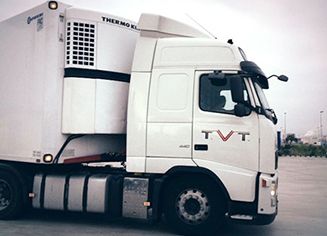 Transports Vilatruck camionesón blanco